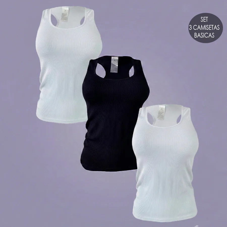 OLIMPICA PLA BLANCO Y NEGRO SET DE 3 | 8482